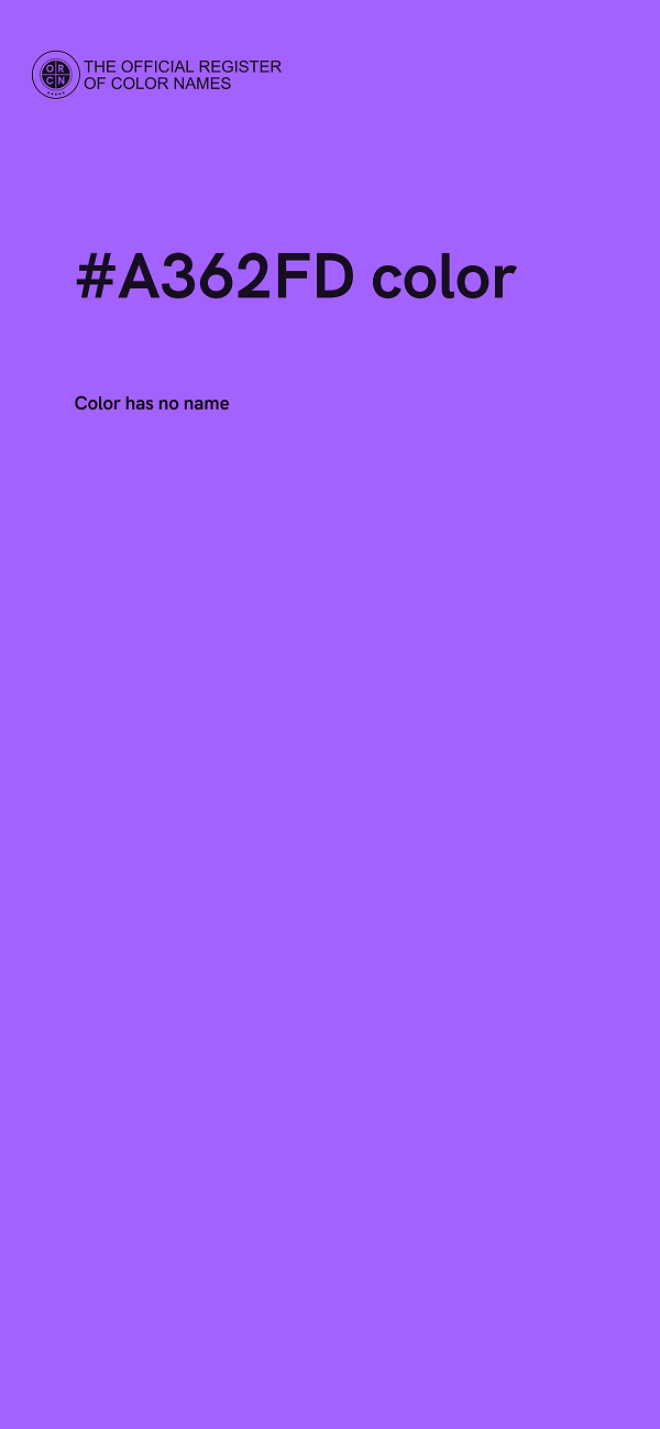 #A362FD color image