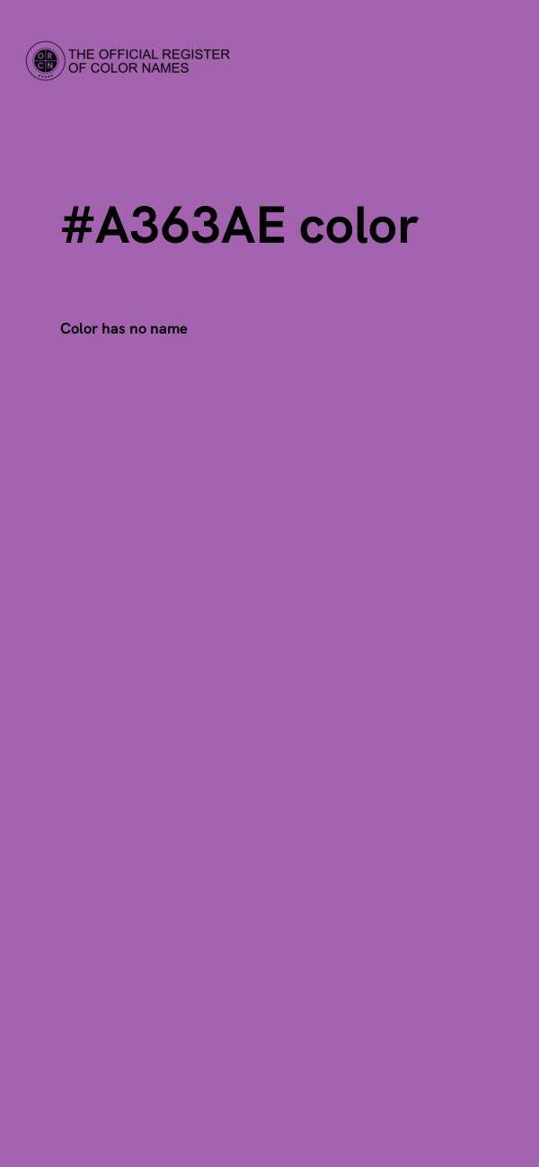#A363AE color image