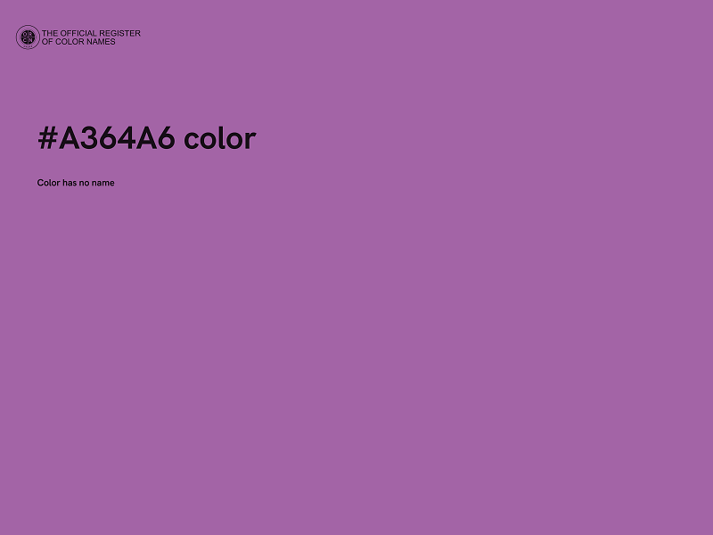 #A364A6 color image