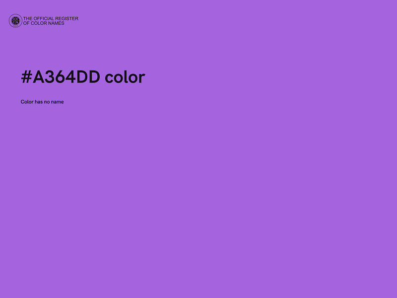 #A364DD color image
