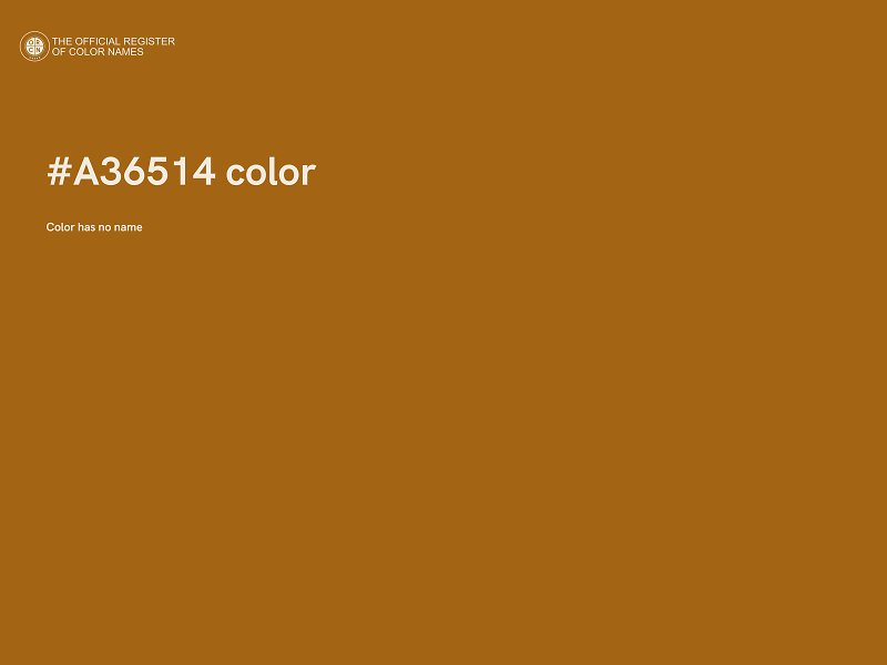 #A36514 color image