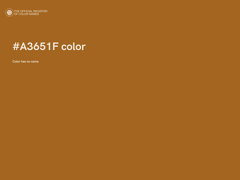 #A3651F color image