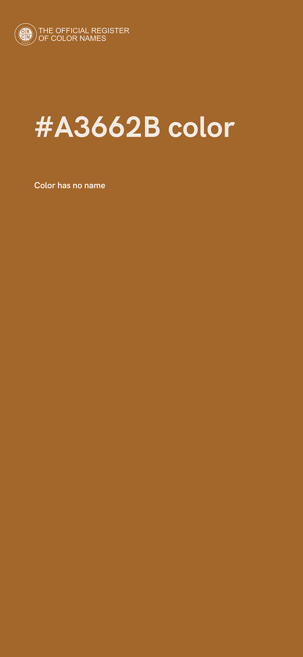 #A3662B color image
