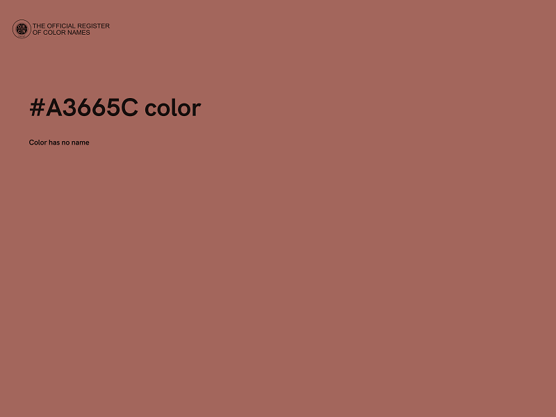 #A3665C color image