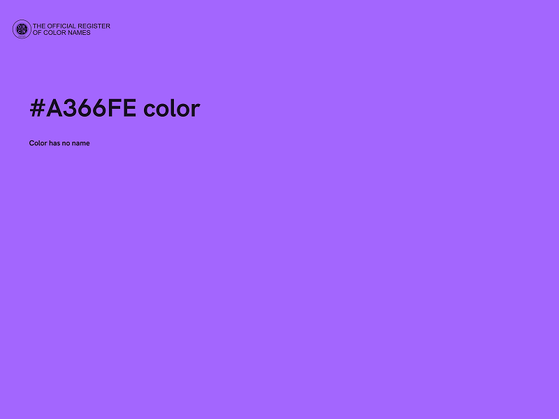 #A366FE color image