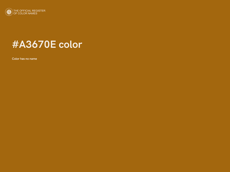 #A3670E color image