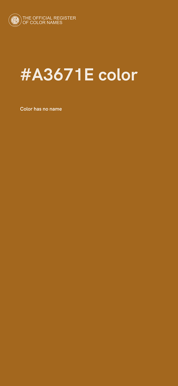 #A3671E color image
