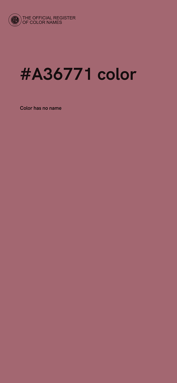 #A36771 color image