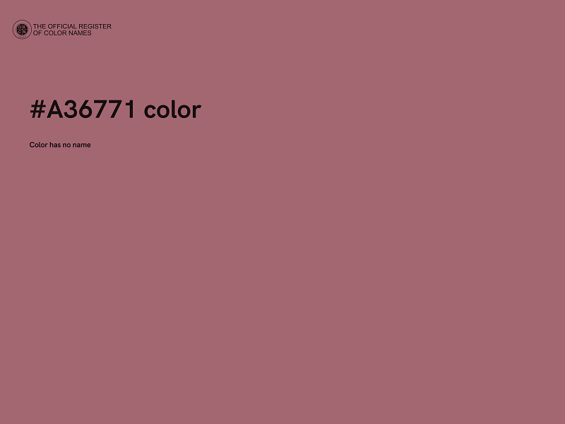 #A36771 color image