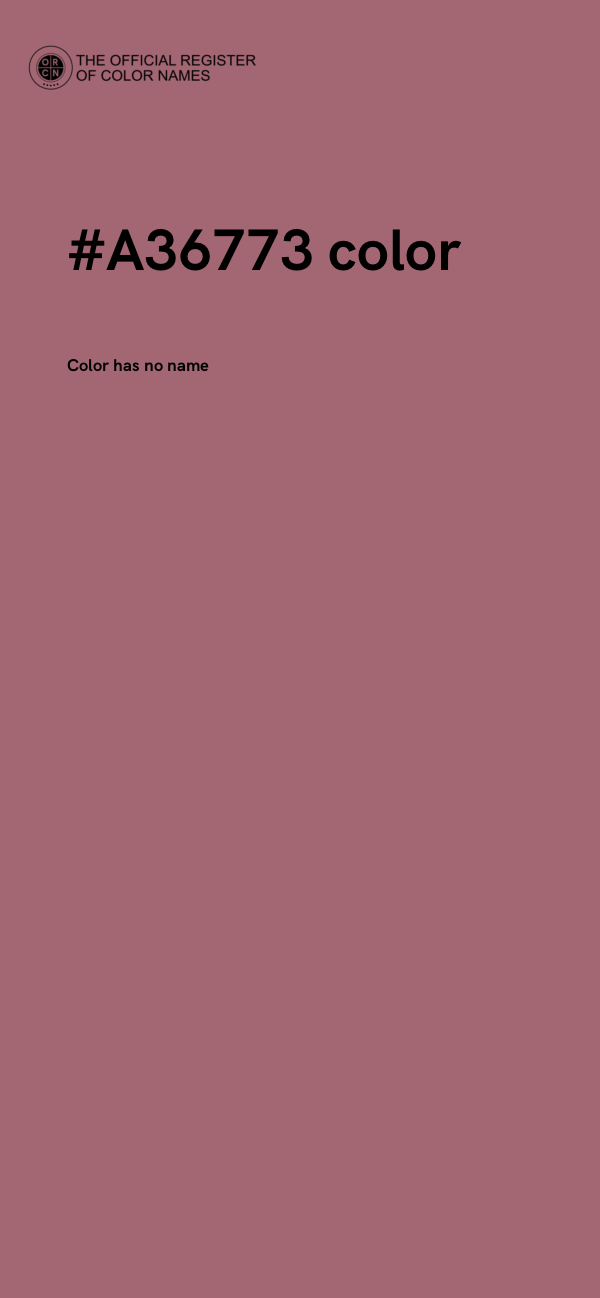 #A36773 color image