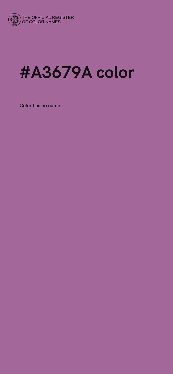 #A3679A color image