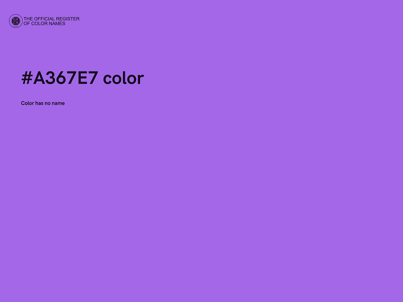 #A367E7 color image