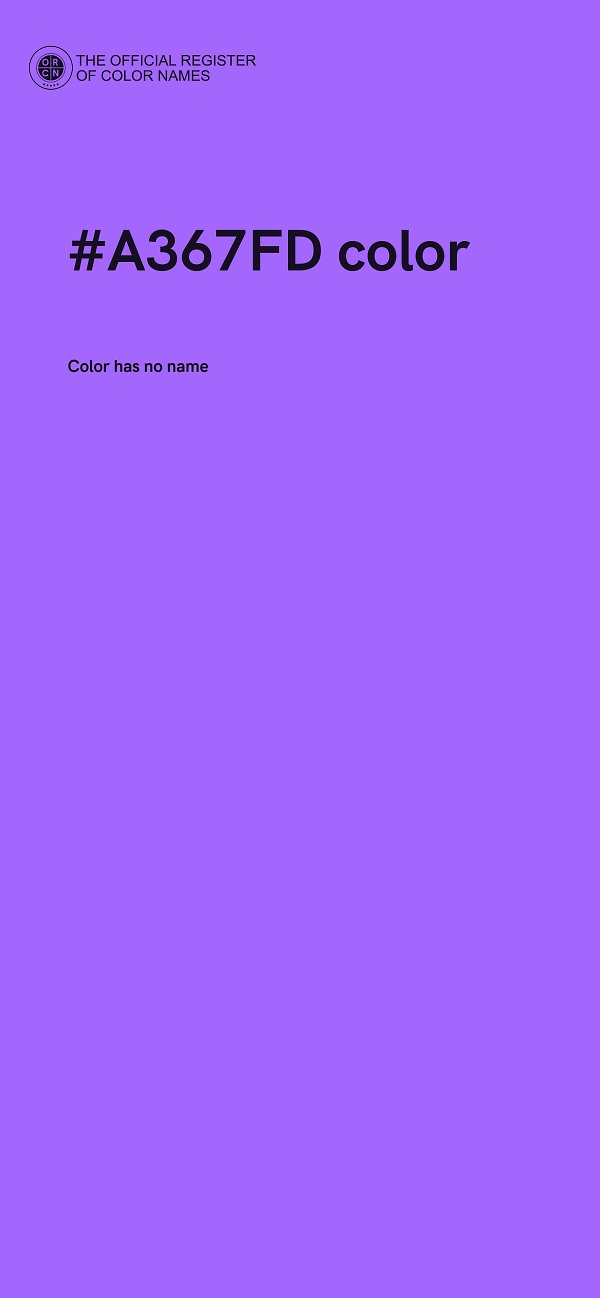 #A367FD color image