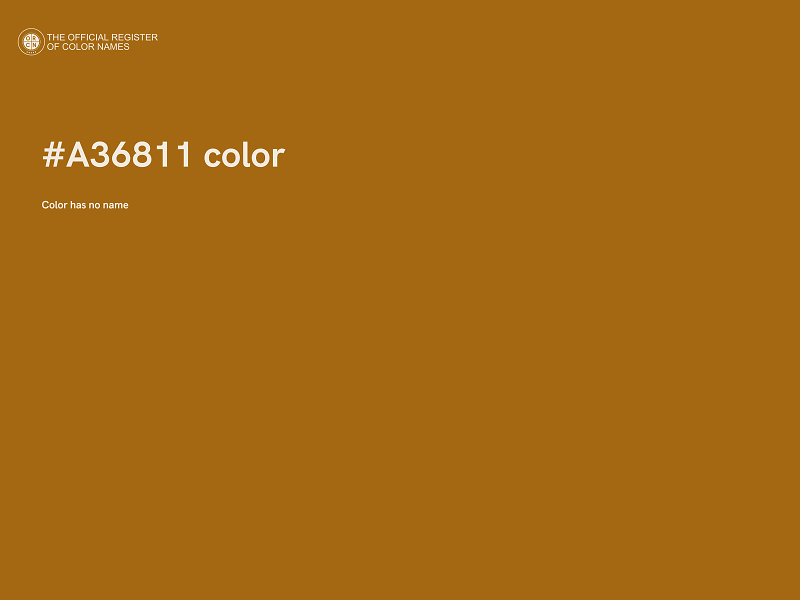 #A36811 color image