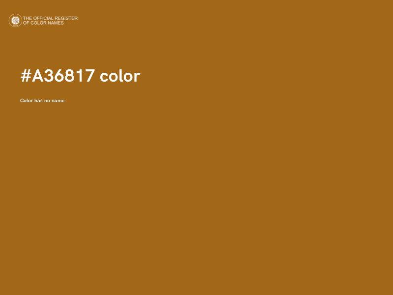 #A36817 color image