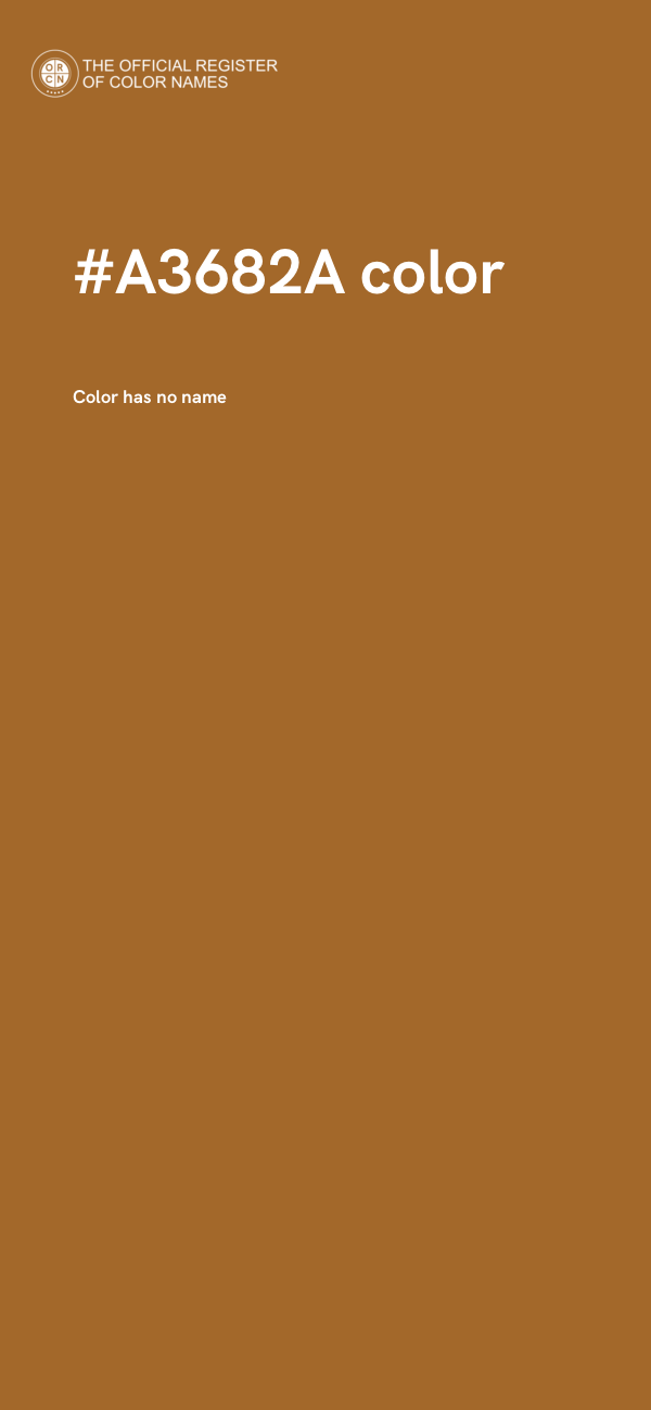 #A3682A color image