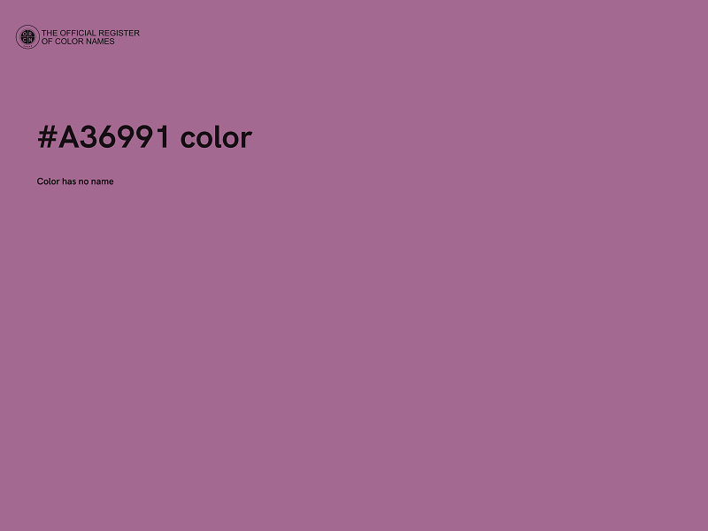 #A36991 color image
