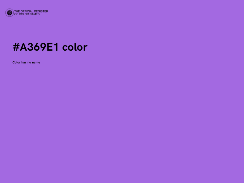 #A369E1 color image