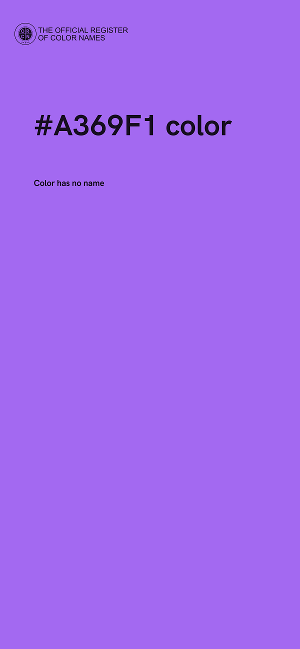 #A369F1 color image