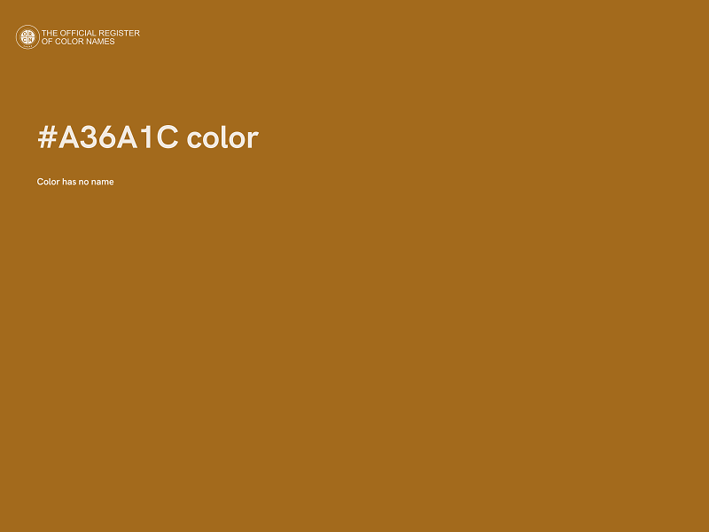 #A36A1C color image