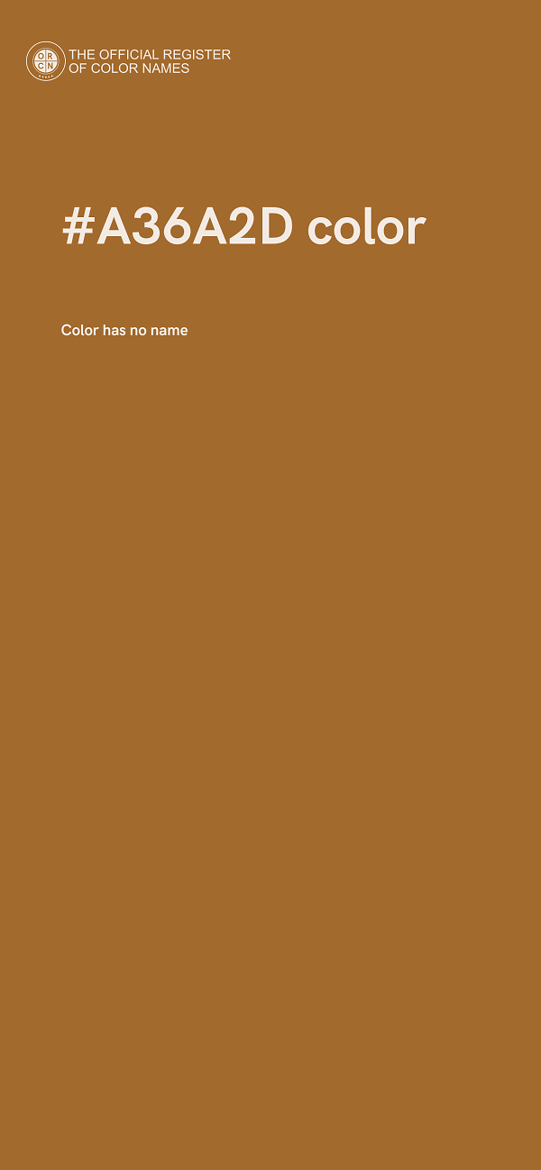 #A36A2D color image