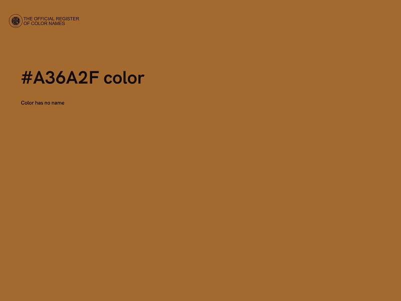 #A36A2F color image