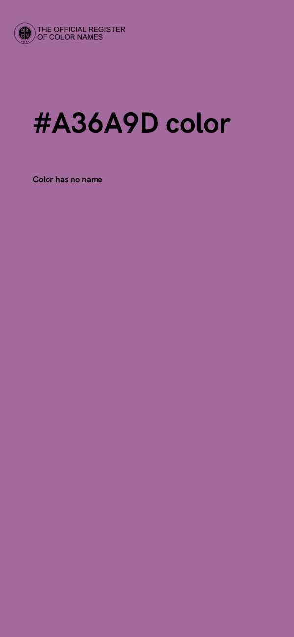 #A36A9D color image
