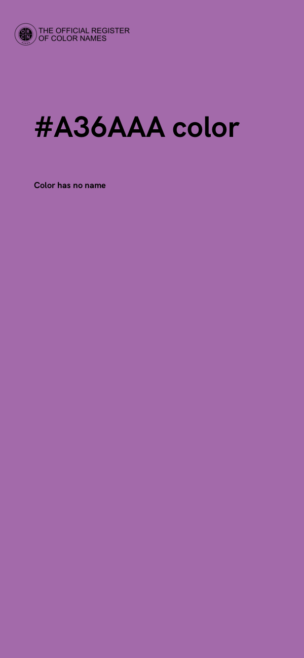 #A36AAA color image