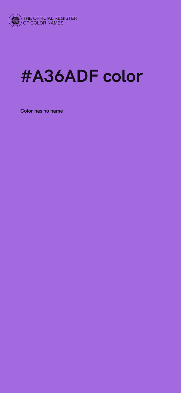 #A36ADF color image