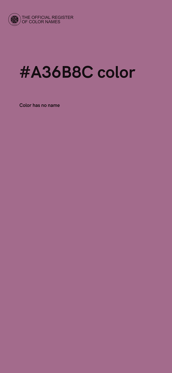 #A36B8C color image