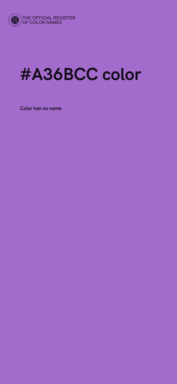 #A36BCC color image