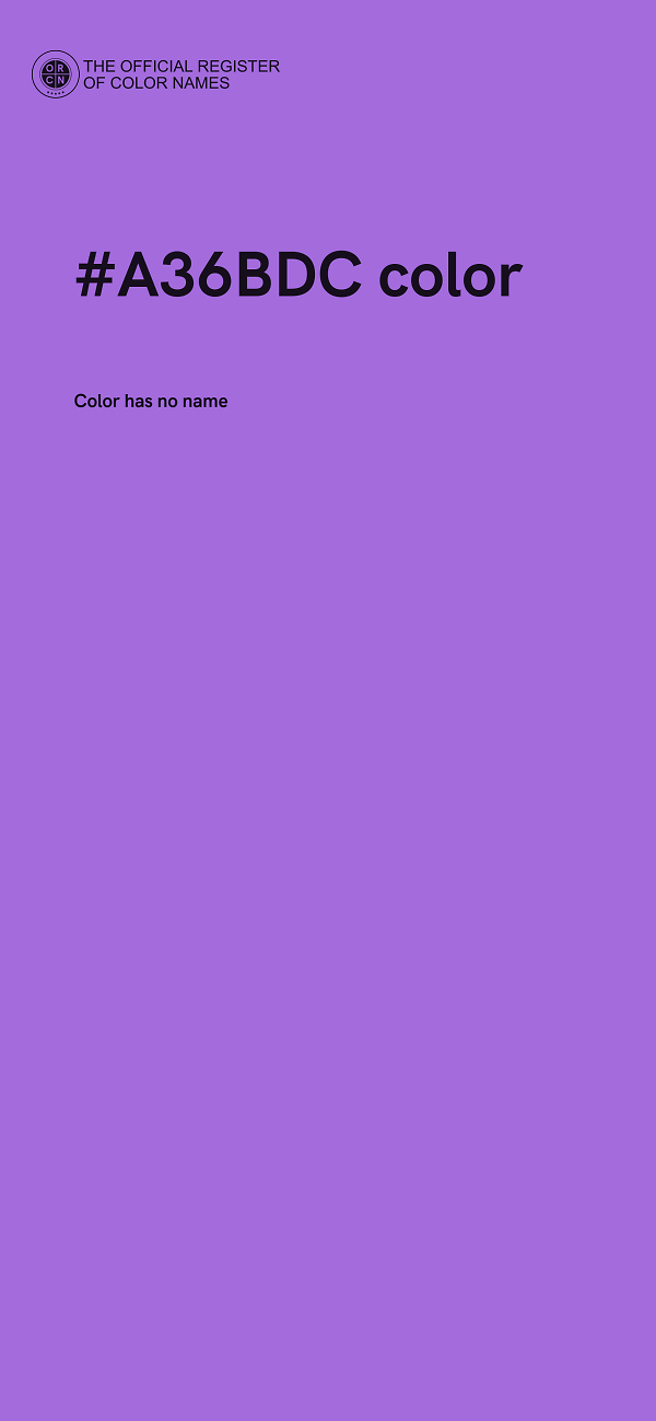 #A36BDC color image