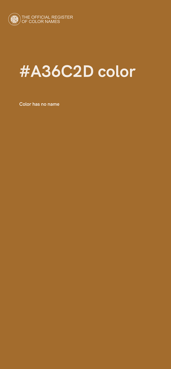 #A36C2D color image