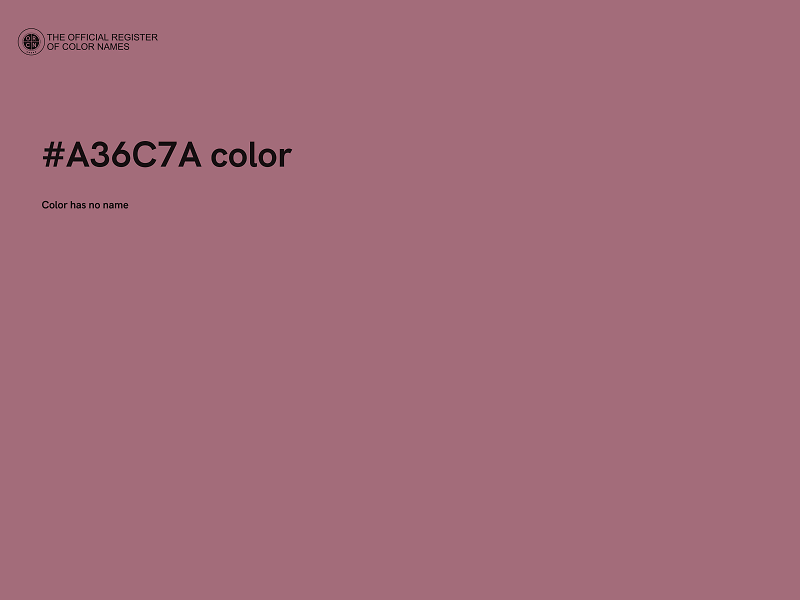 #A36C7A color image