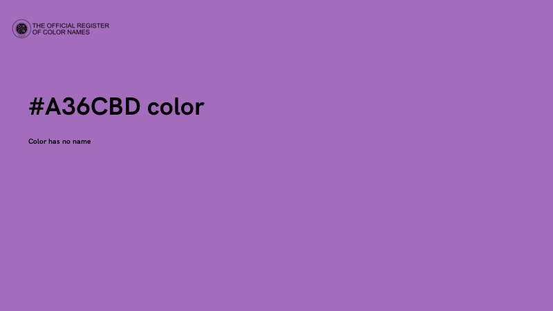 #A36CBD color image