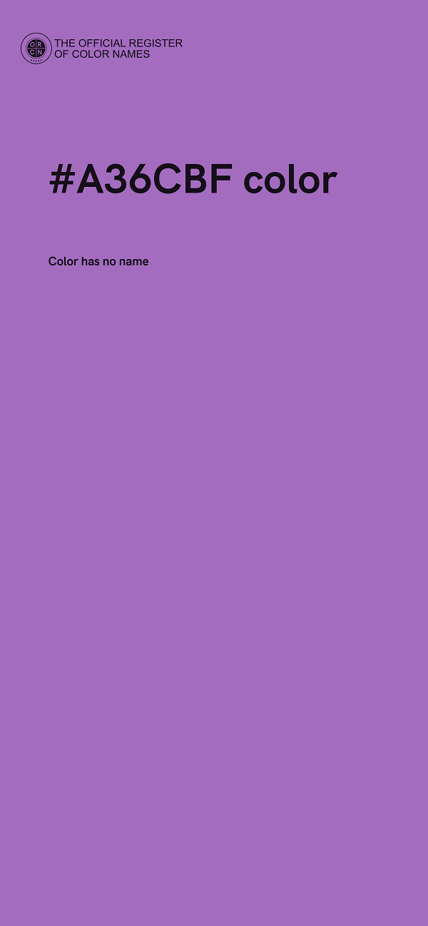 #A36CBF color image