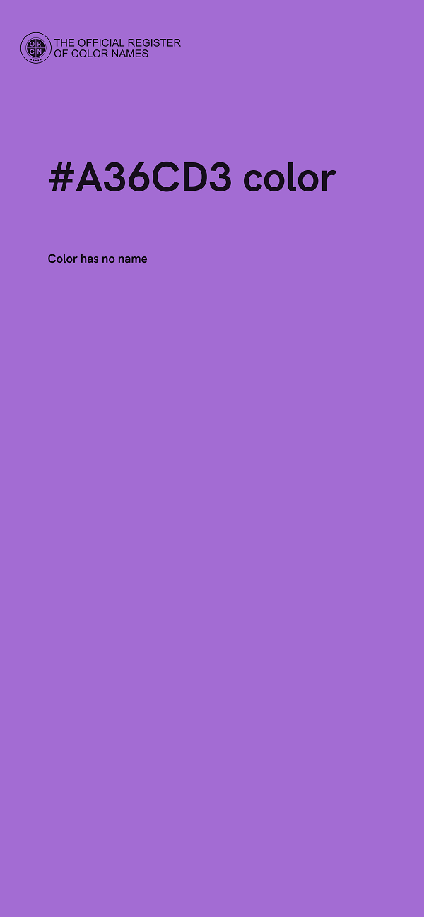 #A36CD3 color image