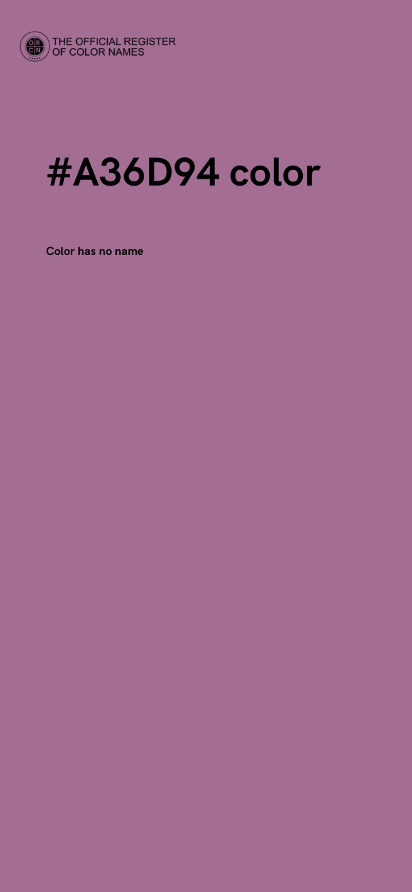 #A36D94 color image