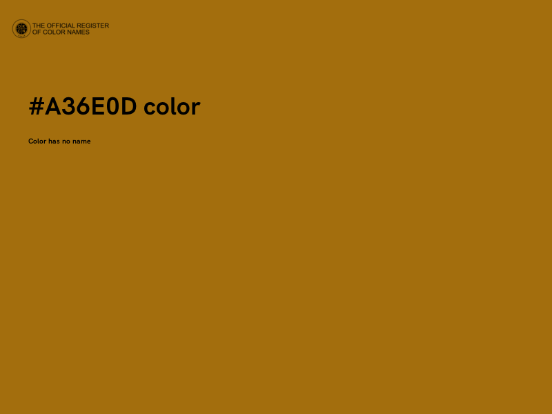 #A36E0D color image