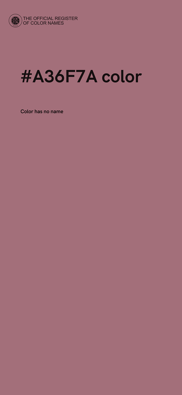 #A36F7A color image