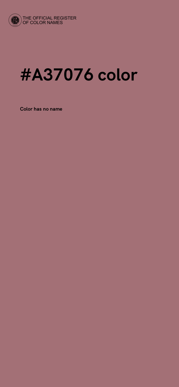 #A37076 color image