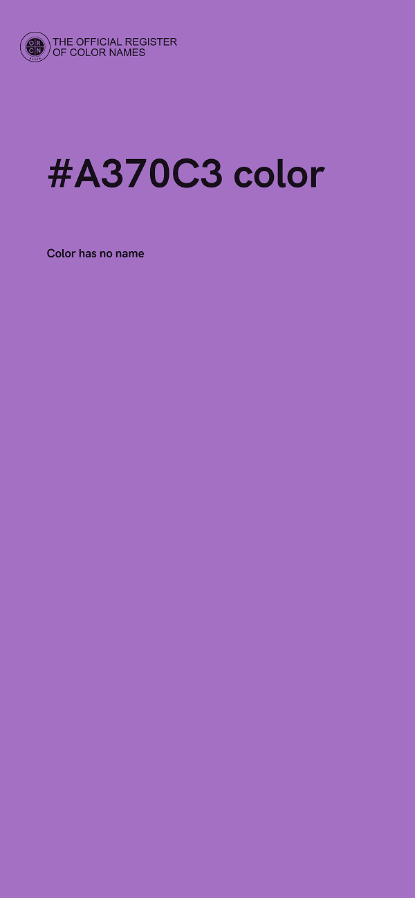 #A370C3 color image
