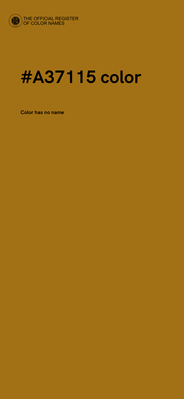 #A37115 color image
