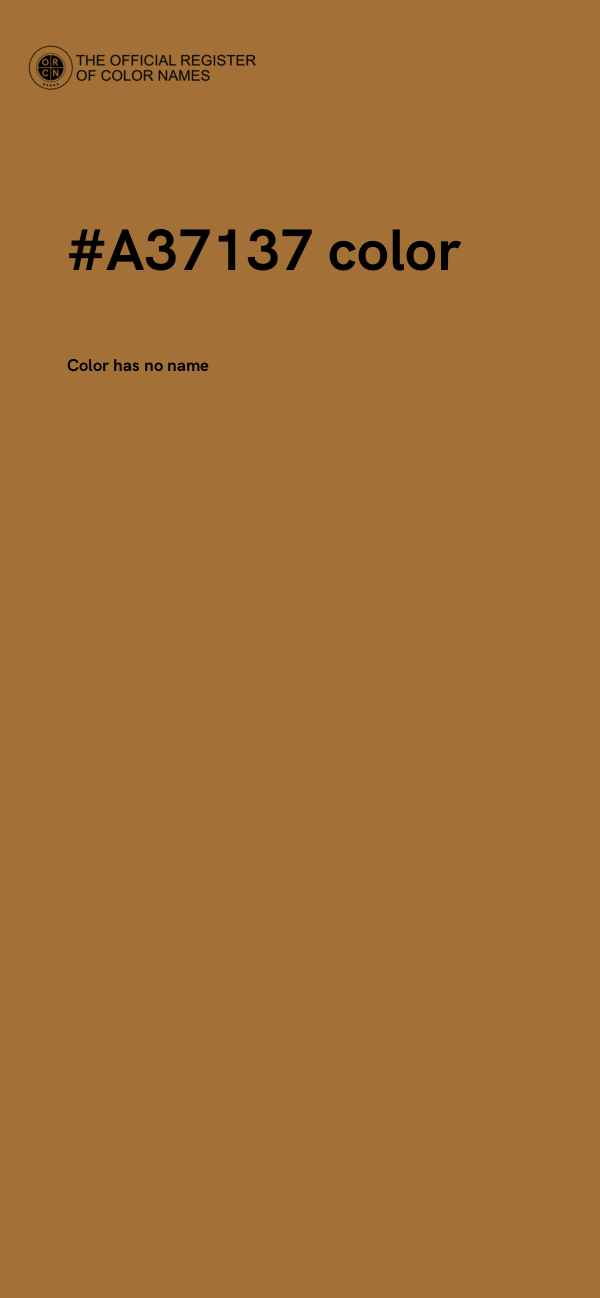#A37137 color image