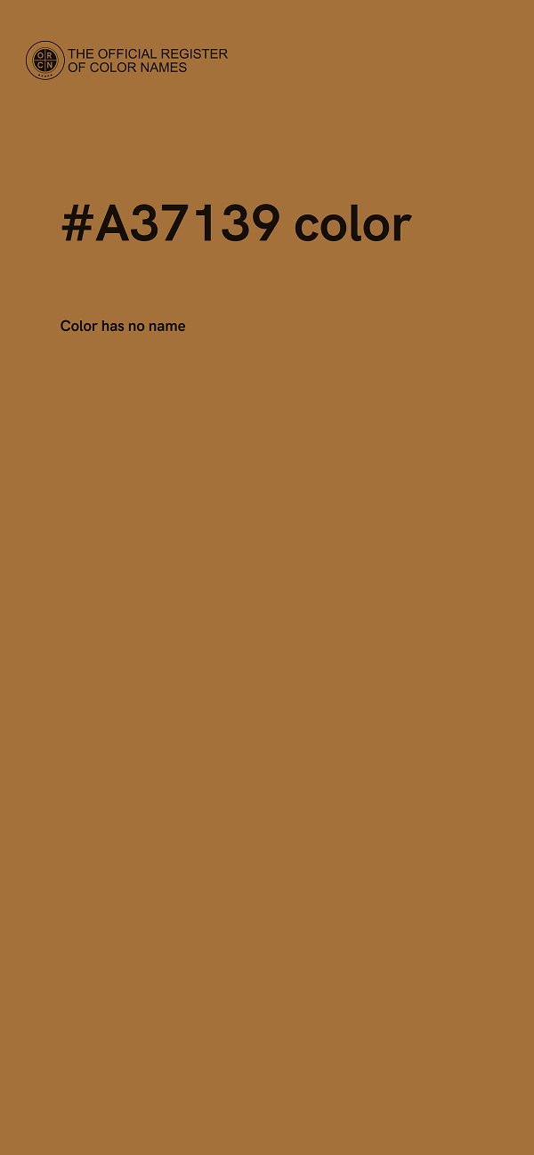 #A37139 color image