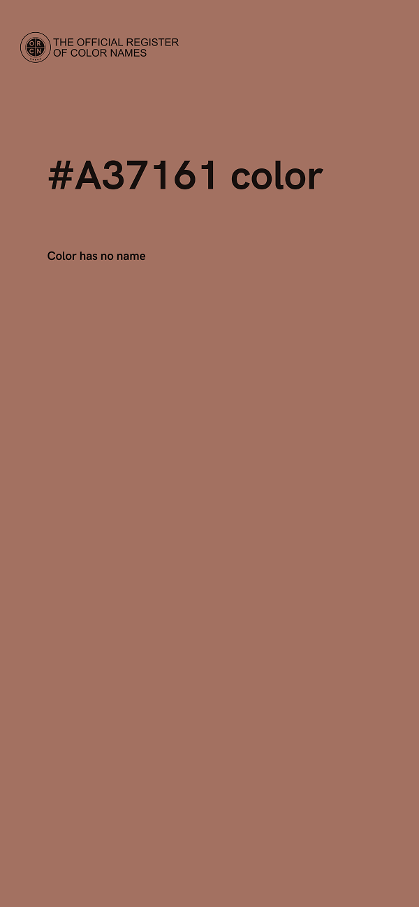#A37161 color image