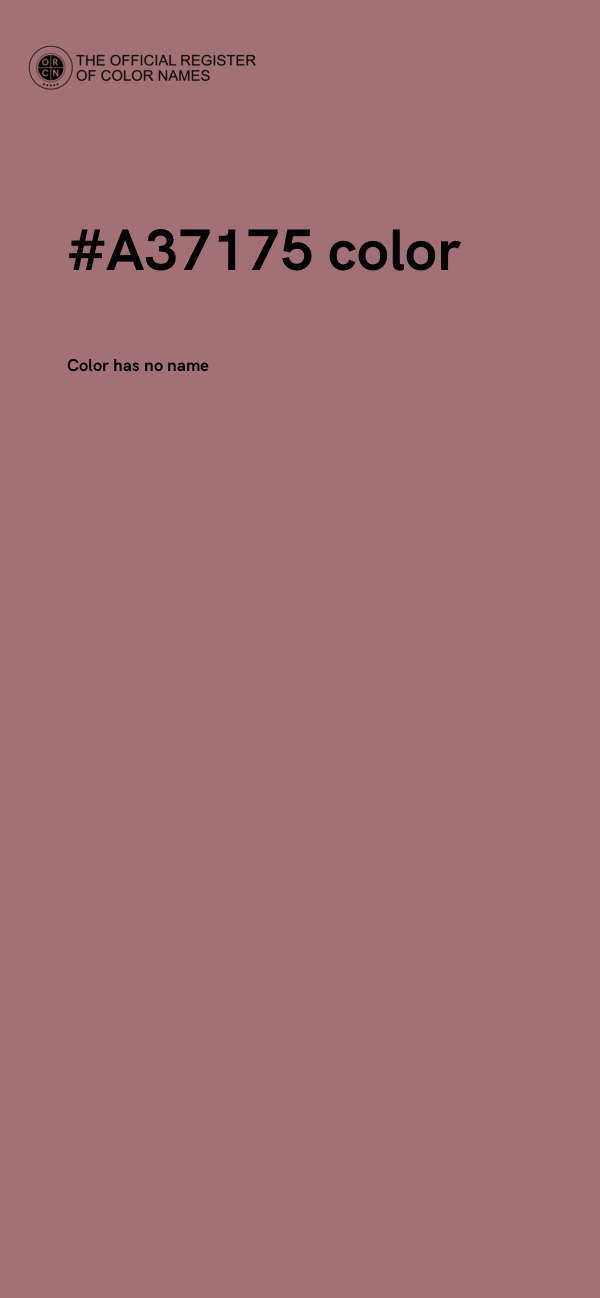 #A37175 color image