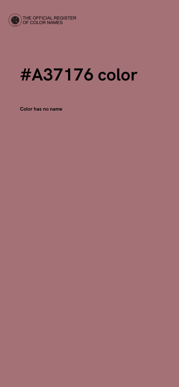 #A37176 color image