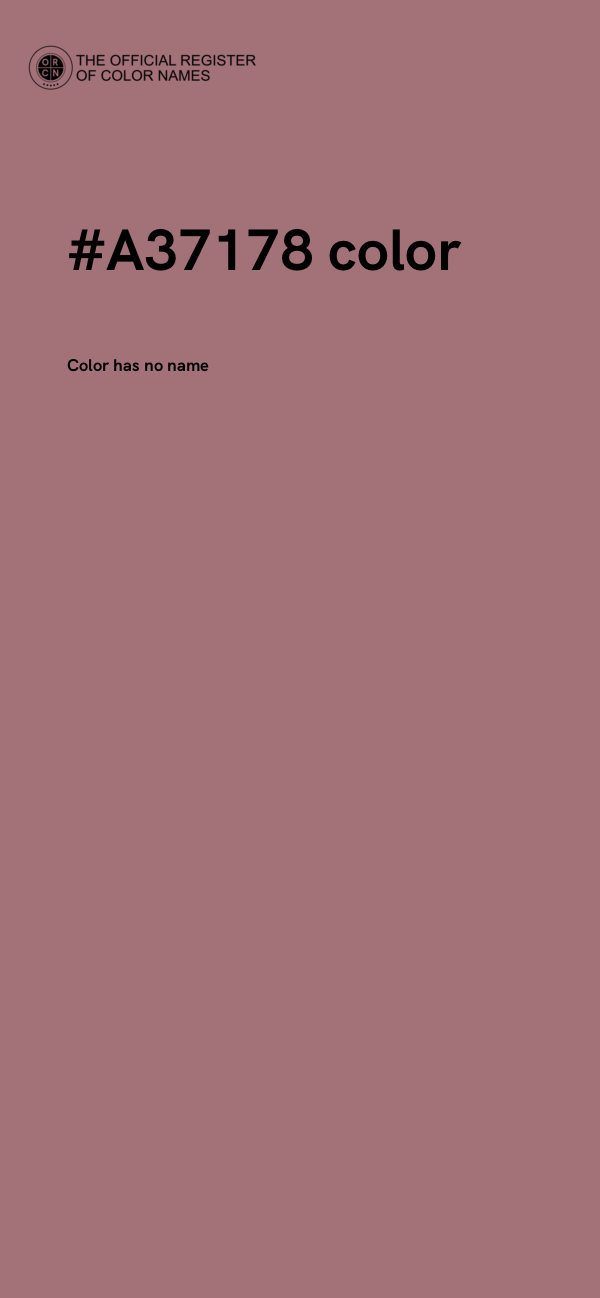 #A37178 color image