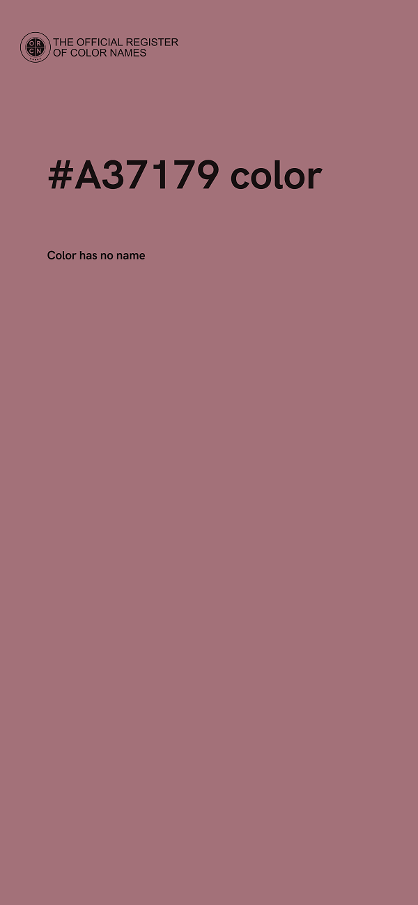 #A37179 color image